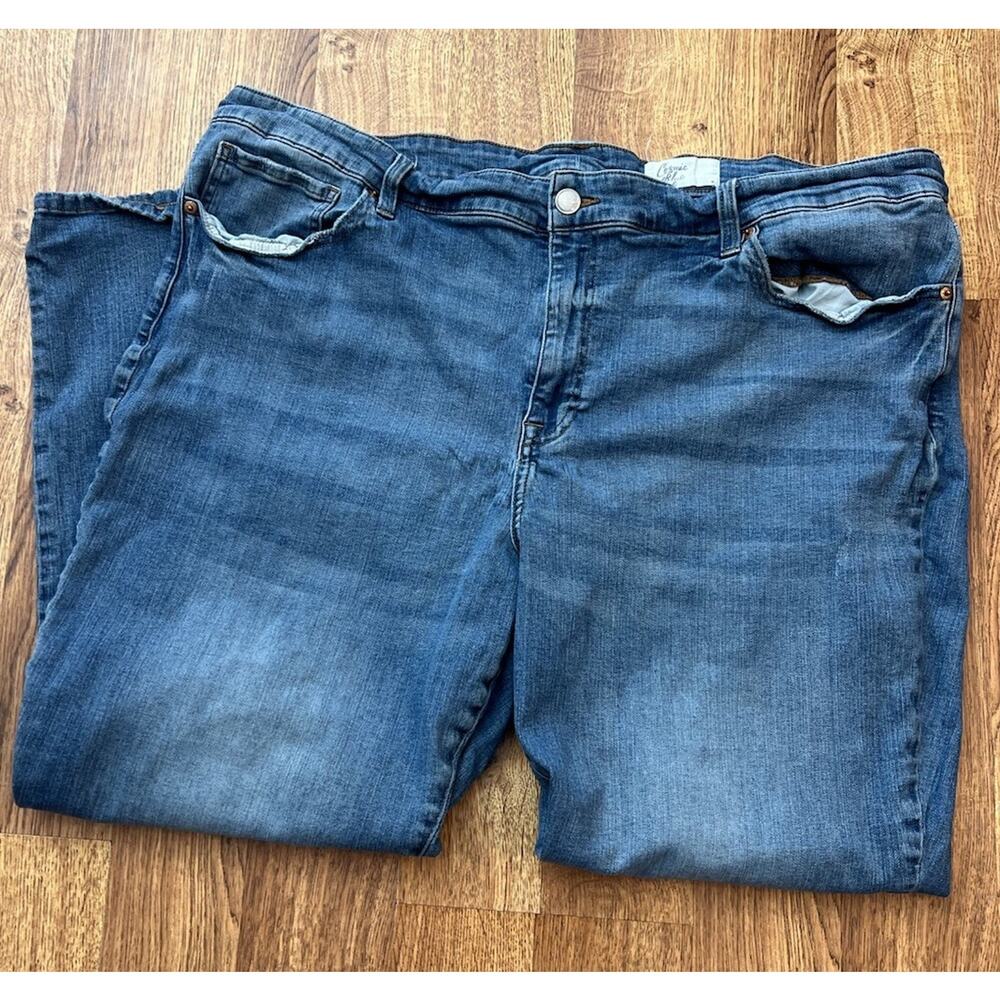 Cosmic Blue Love Straight Leg Jeans Size 24 W Womens Faded RN8555 - Picture 6 of 7